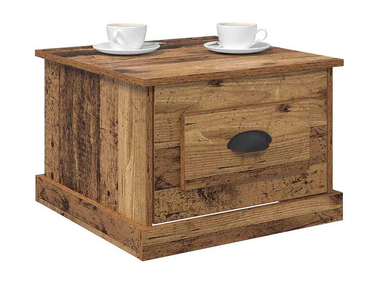 Table basse Bois ancien 50 x 50 x 35 cm Bois d'ingénierie