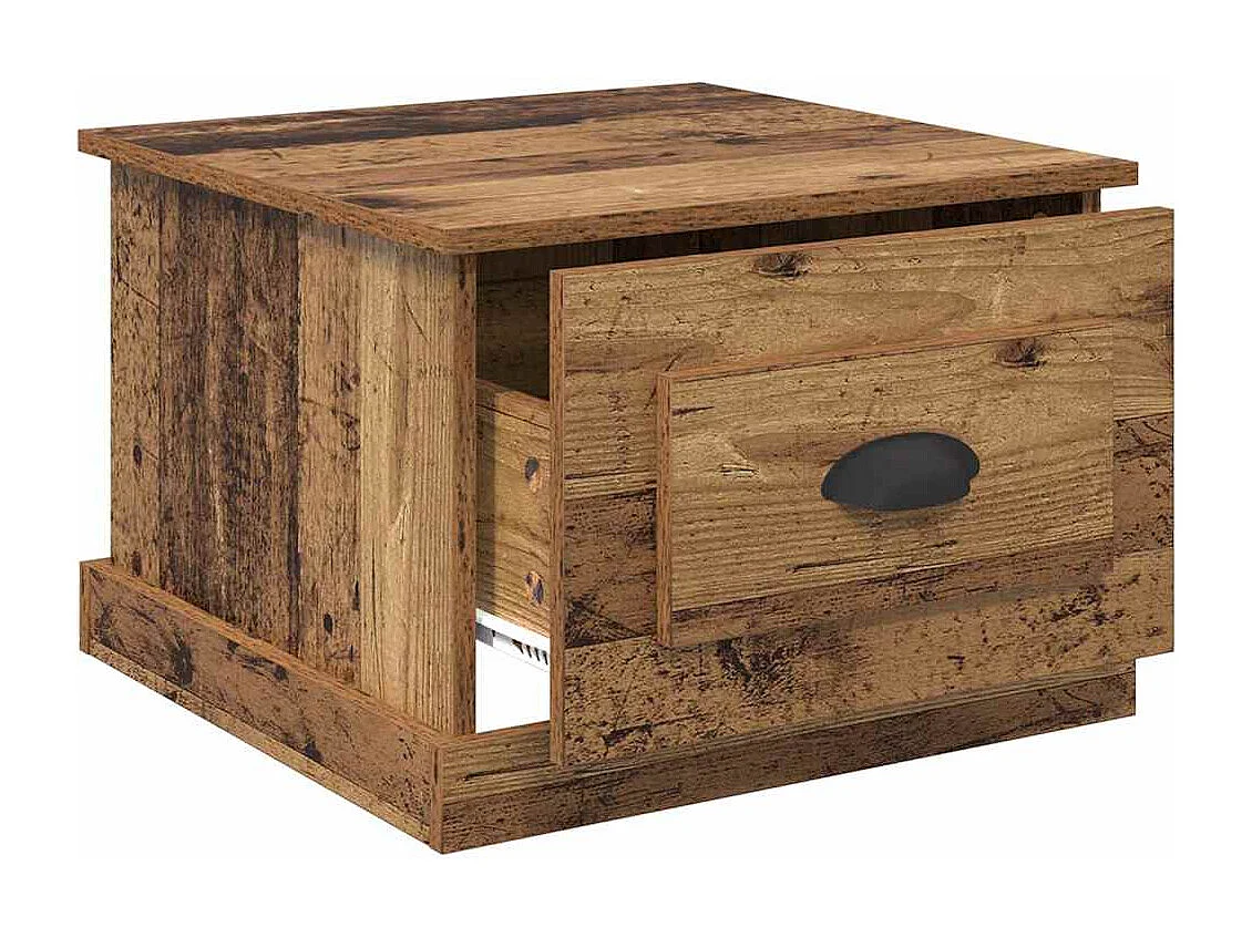 Table basse Bois ancien 50 x 50 x 35 cm Bois d'ingénierie