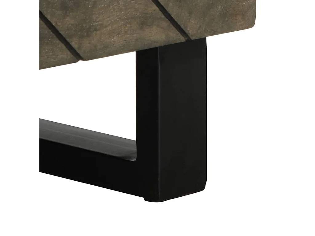 Salontafel 80x50x40 cm massief mangohout zwart