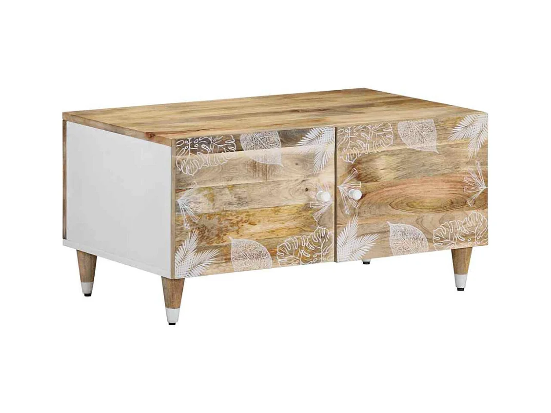 Table basse 80x50x40 cm bois de manguier massif