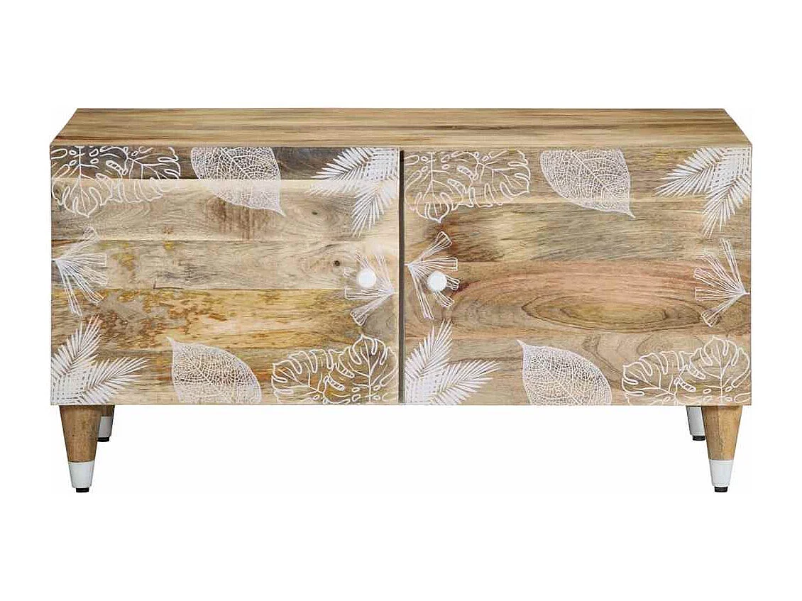 Table basse 80x50x40 cm bois de manguier massif