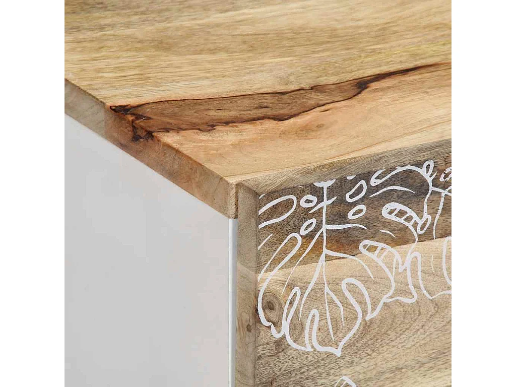 Table basse 80x50x40 cm bois de manguier massif