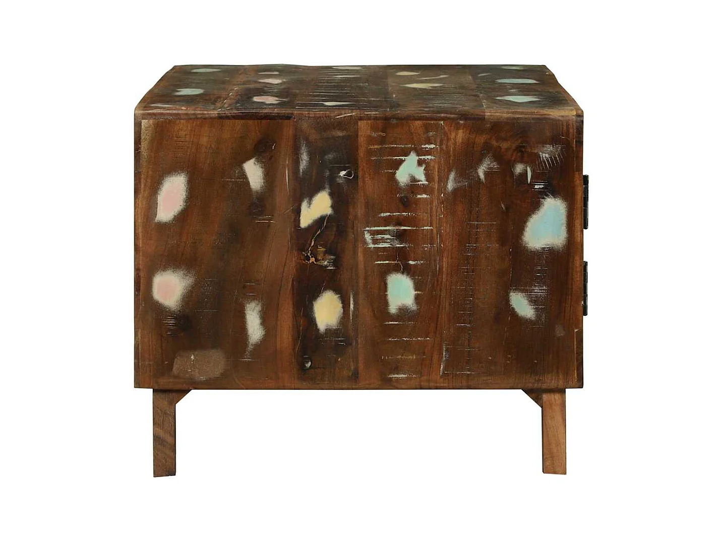 Table basse Multicolore bois de récupération massif