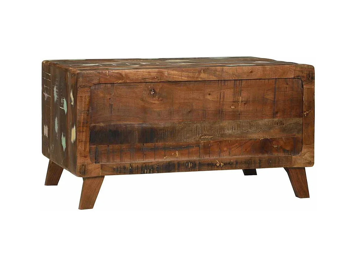 Table basse Multicolore bois de récupération massif