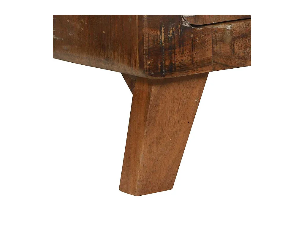 Table basse Multicolore bois de récupération massif