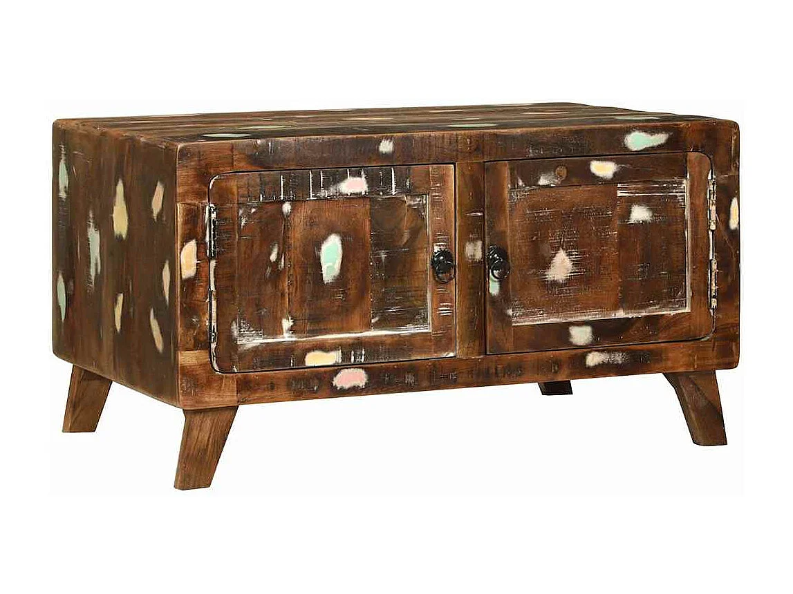 Salontafel Multikleur 80 x 54 x 45 cm massief gerecycled hout