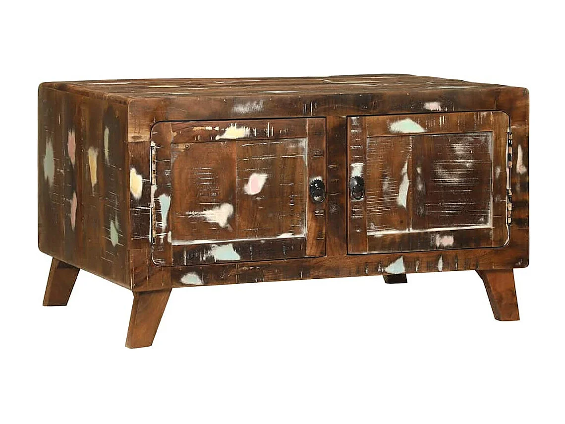 Salontafel Multikleur 80 x 54 x 45 cm massief gerecycled hout