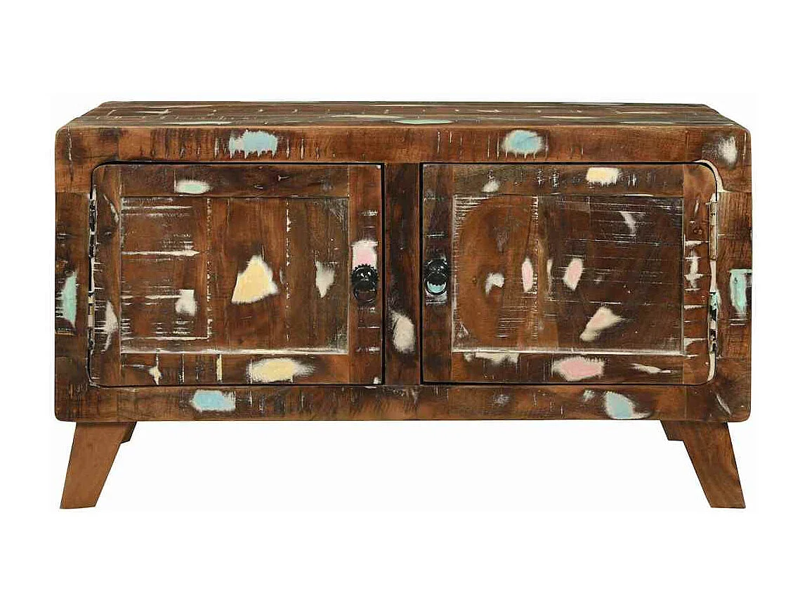 Salontafel Multikleur 80 x 54 x 45 cm massief gerecycled hout