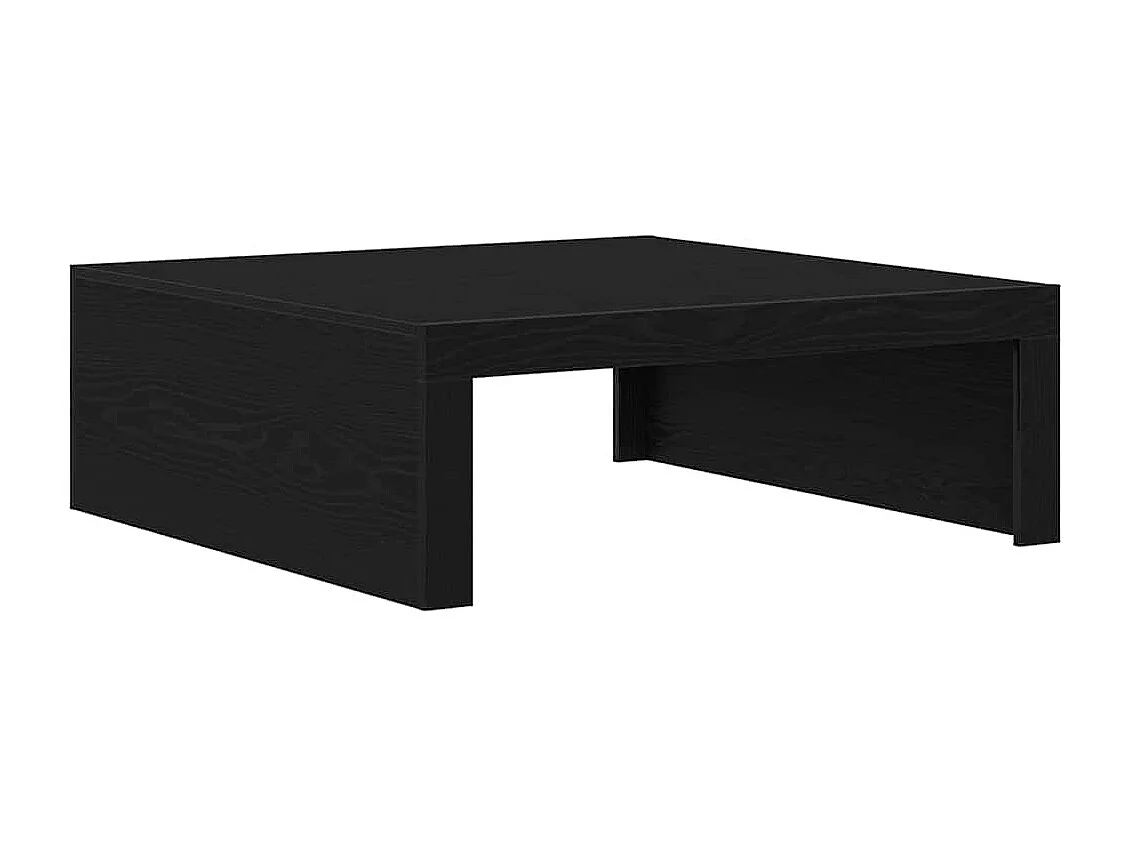 Table basse Chêne noir 100 x 100 x 35 cm Bois d'ingénierie