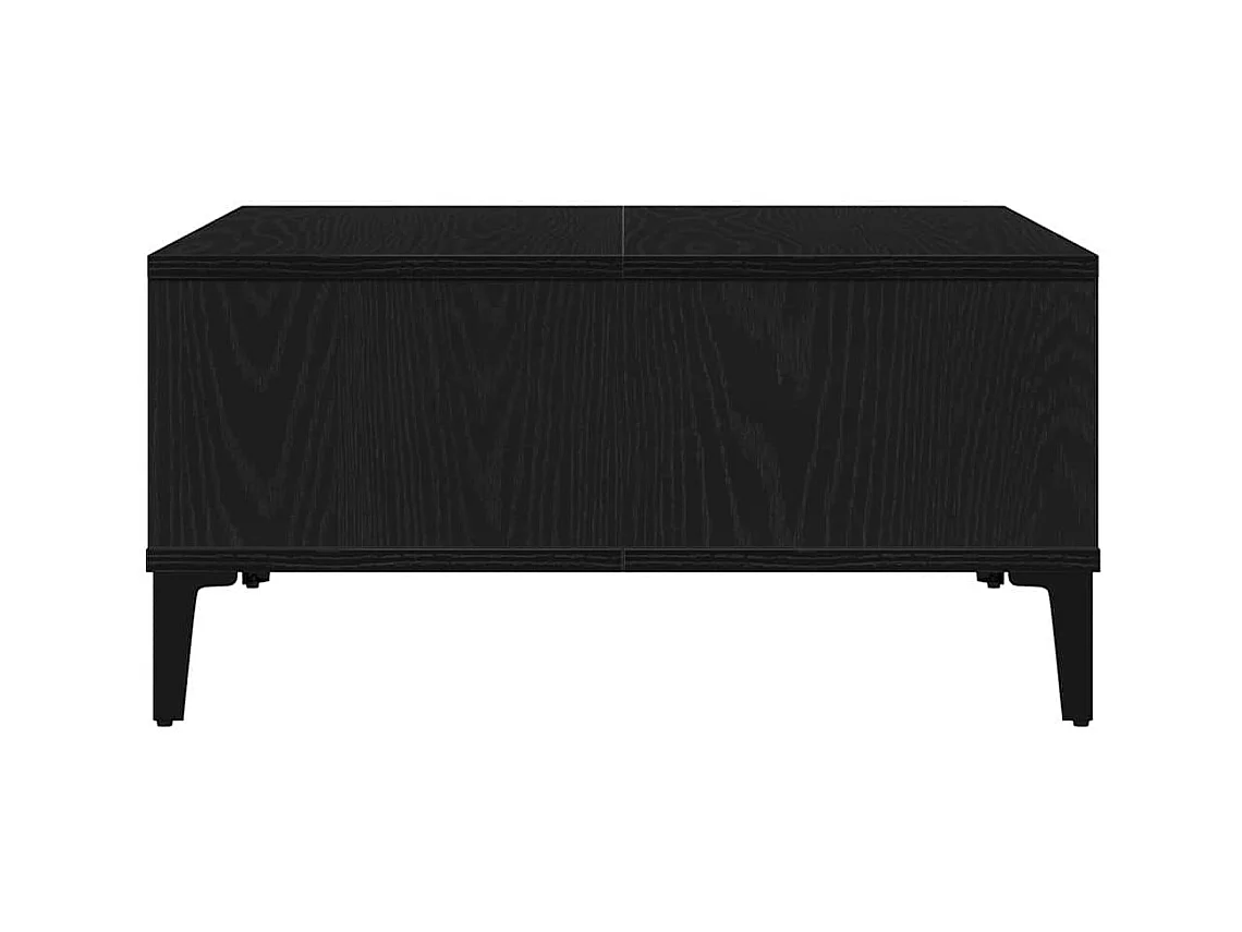 Table basse Chêne noir 60 x 60 x 30 cm Bois d'ingénierie