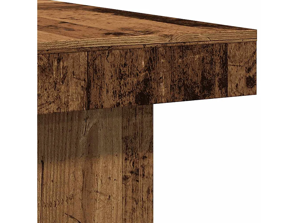 Mesa de centro madera de ingeniería envejecida 90x90x28 cm