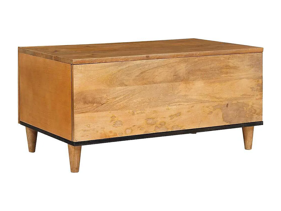 Mesa de Café con estante Marrón claro 80 x 50 x 40 cm