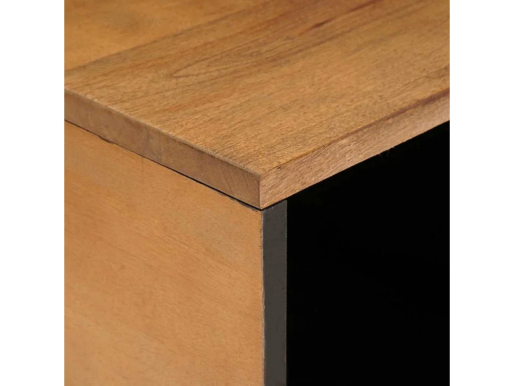 Mesa de Café con estante Marrón claro 80 x 50 x 40 cm