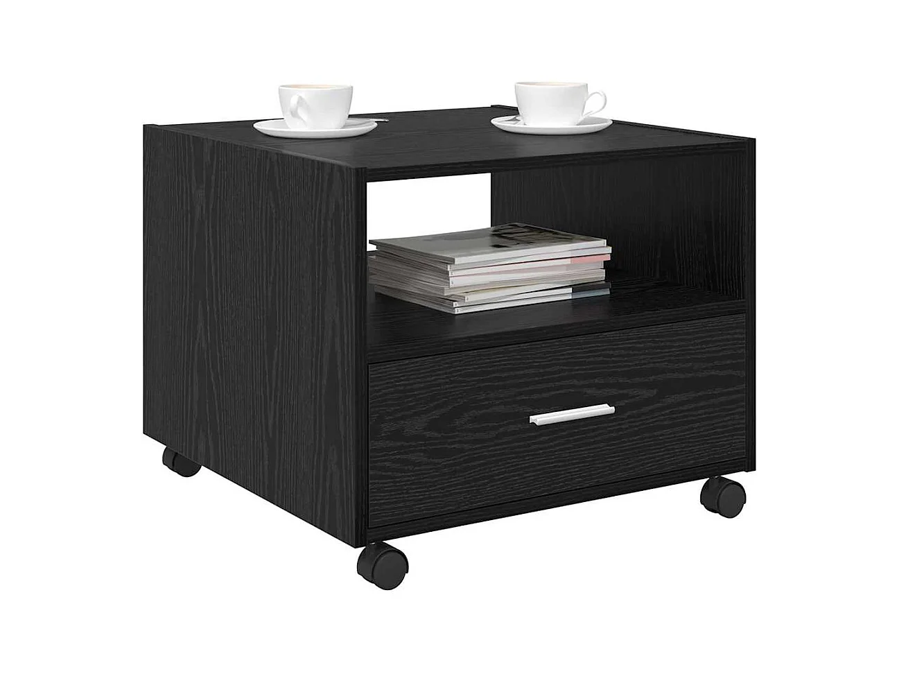 Table basse Chêne noir 55 x 55 x 45 cm Bois d'ingénierie