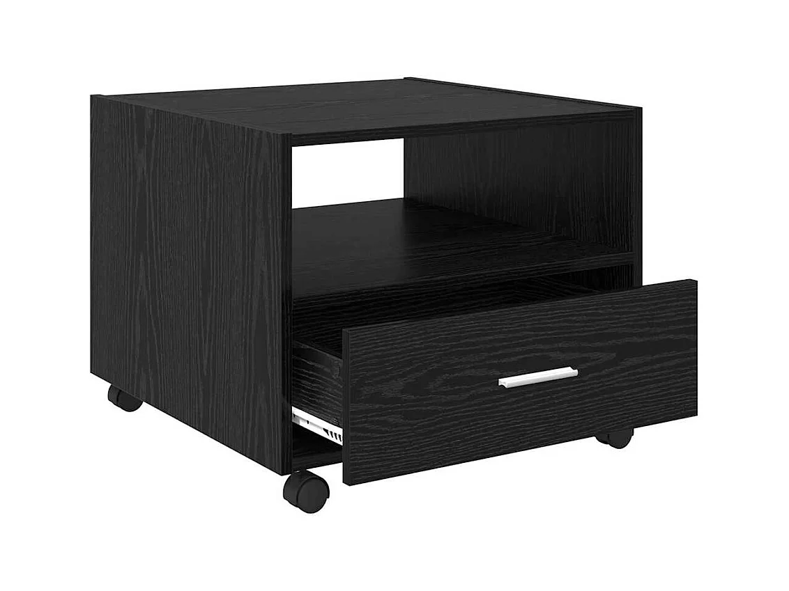 Table basse Chêne noir 55 x 55 x 45 cm Bois d'ingénierie