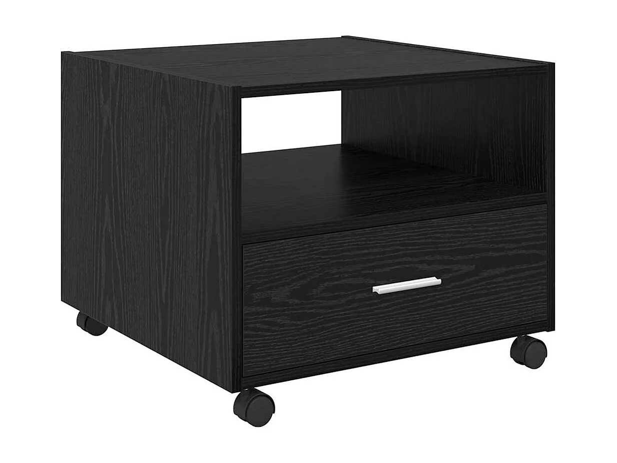 Table basse Chêne noir 55 x 55 x 45 cm Bois d'ingénierie