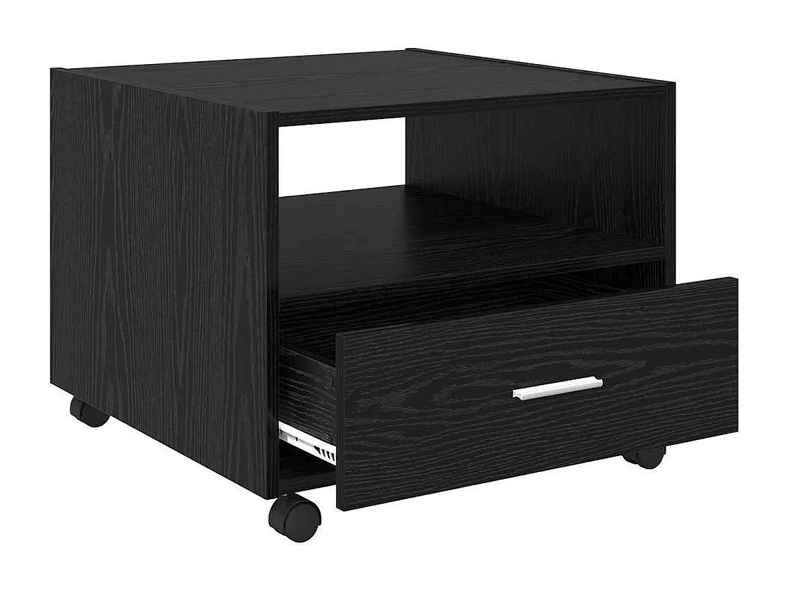 Table basse Chêne noir 55 x 55 x 45 cm Bois d'ingénierie