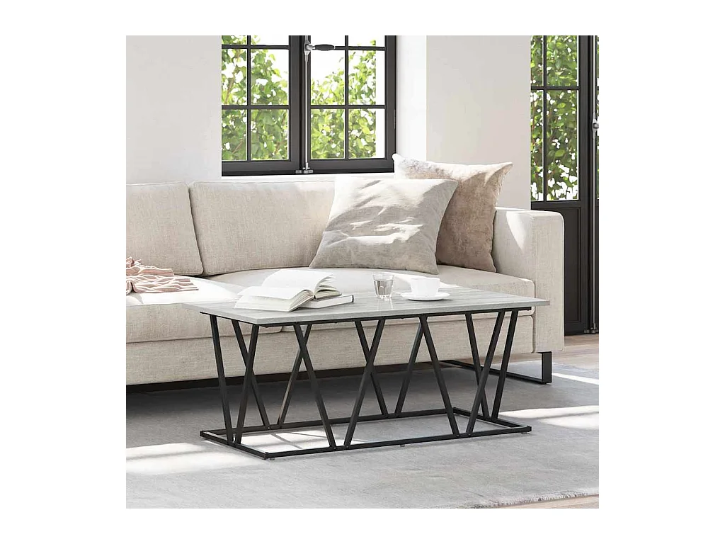 Table basse Sonoma gris 100 x 50 x 40 cm