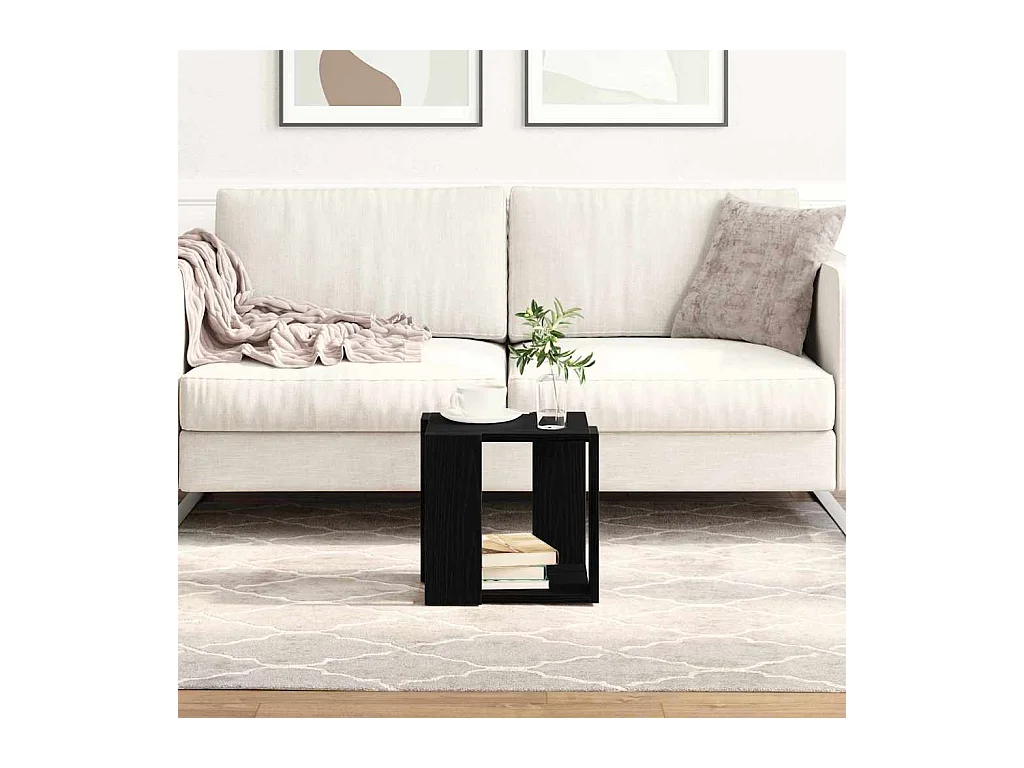 Table basse Chêne noir 32 x 32 x 30 cm Bois d'ingénierie