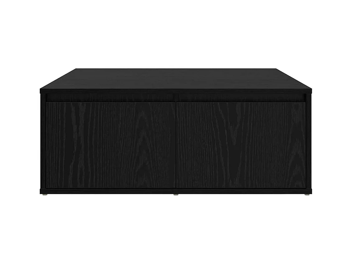 Table basse Chêne noir 80 x 80 x 31 cm Bois d'ingénierie