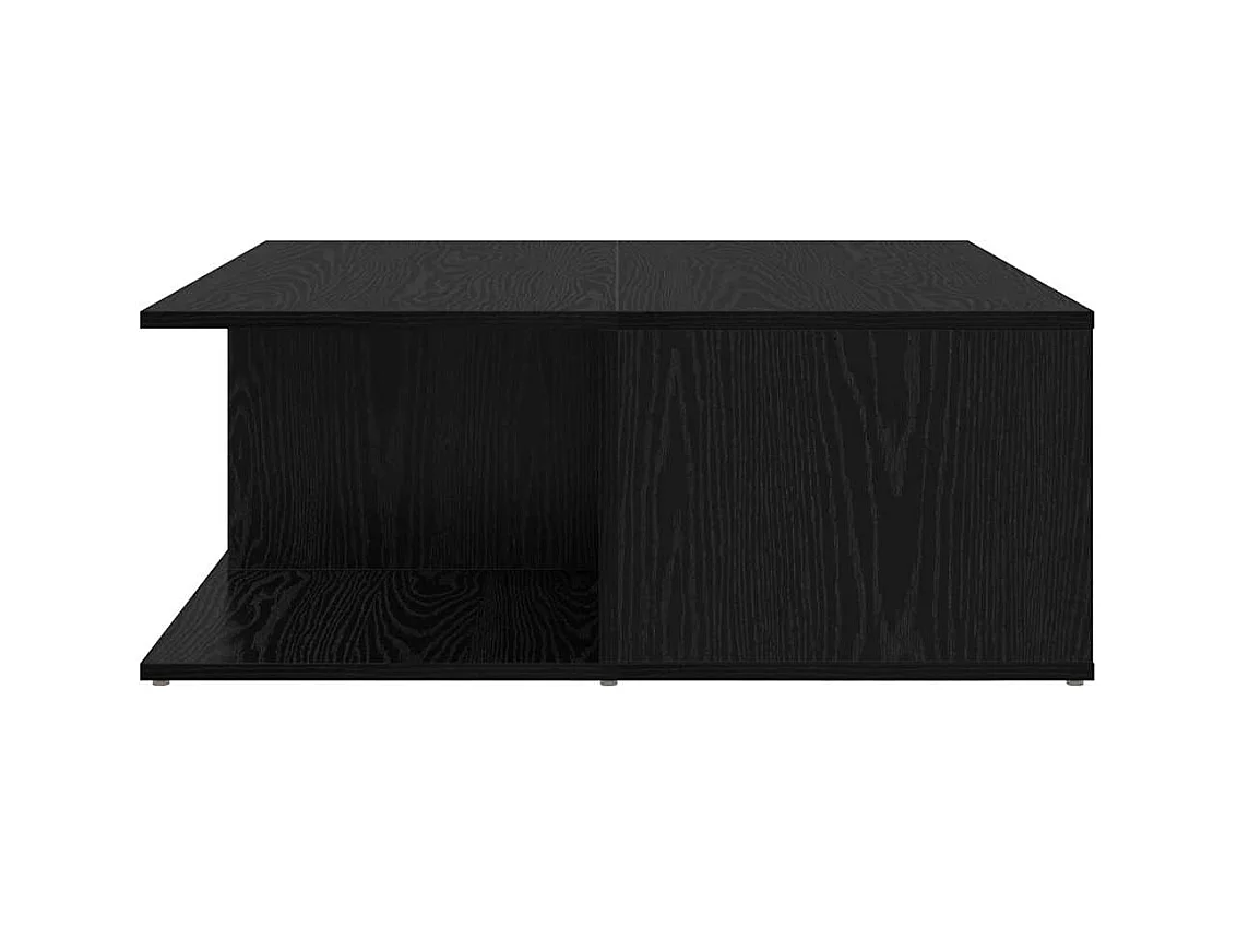 Table basse Chêne noir 80 x 80 x 31 cm Bois d'ingénierie