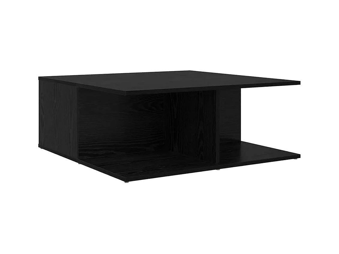 Table basse Chêne noir 80 x 80 x 31 cm Bois d'ingénierie