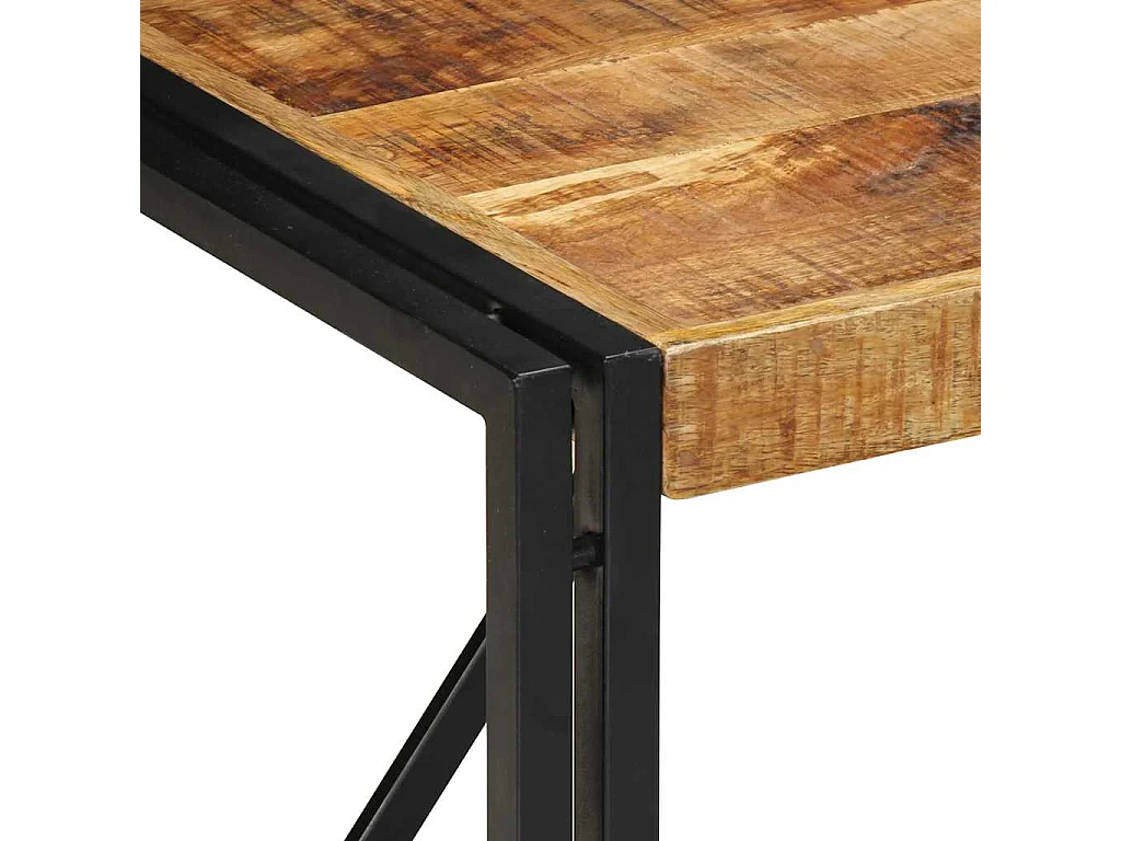 Table basse 50x50x35 cm bois de manguier massif brut