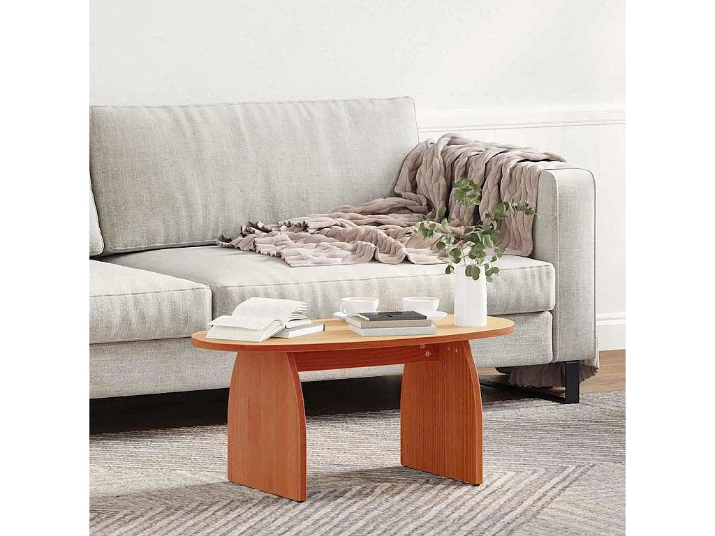 Table basse Marron cire