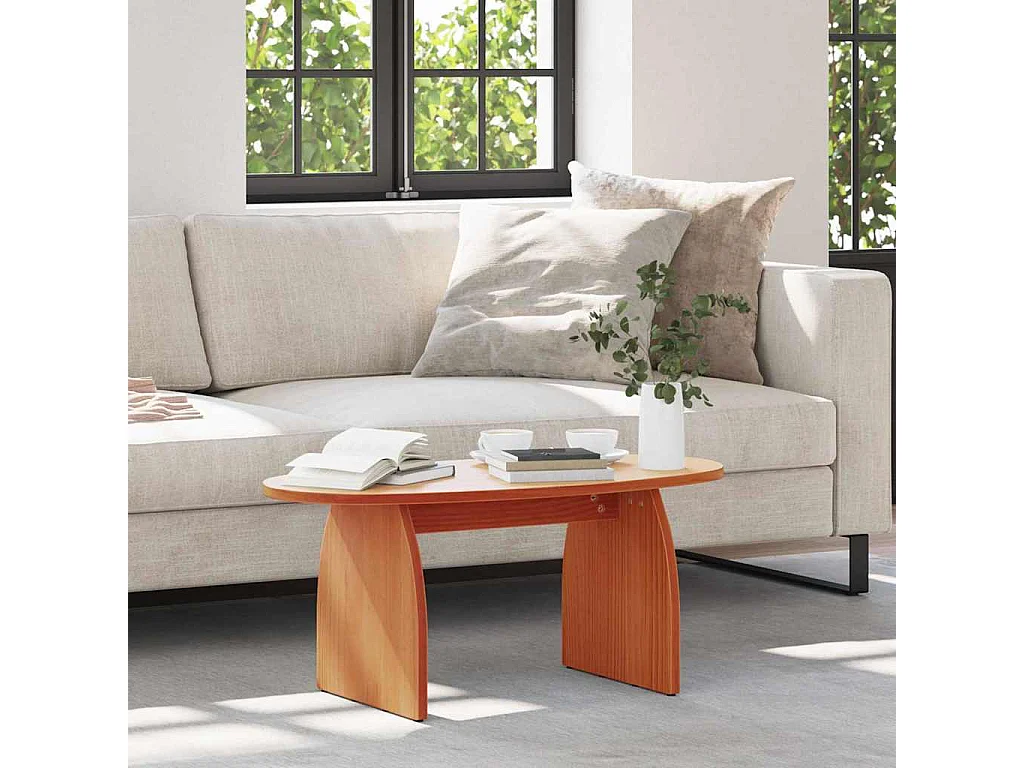 Table basse Marron cire