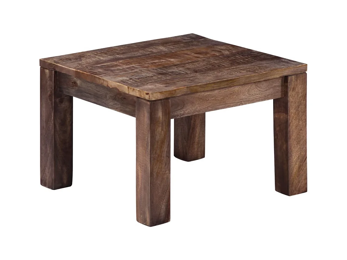 Salontafel 50x50x35 cm massief mangohout