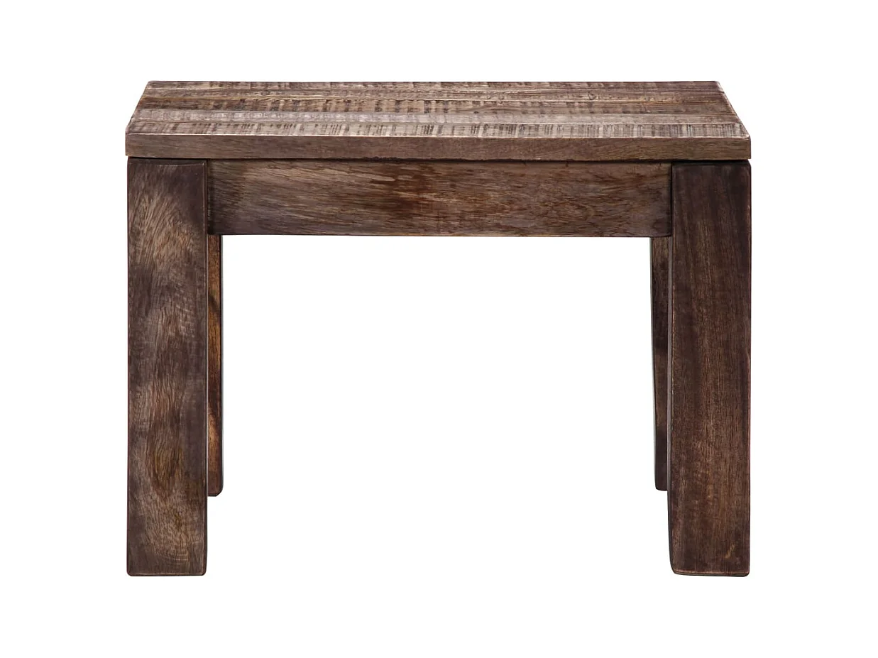 Salontafel 50x50x35 cm massief mangohout