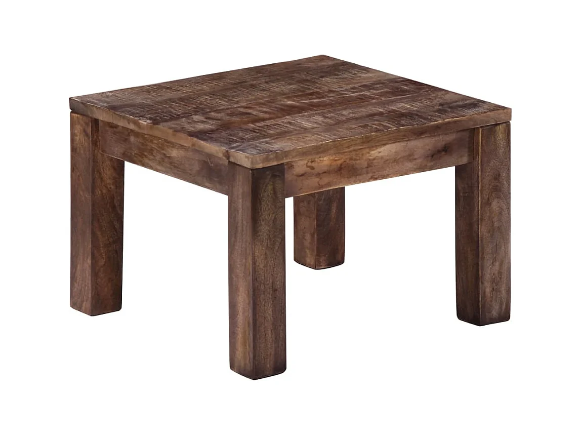 Salontafel 50x50x35 cm massief mangohout