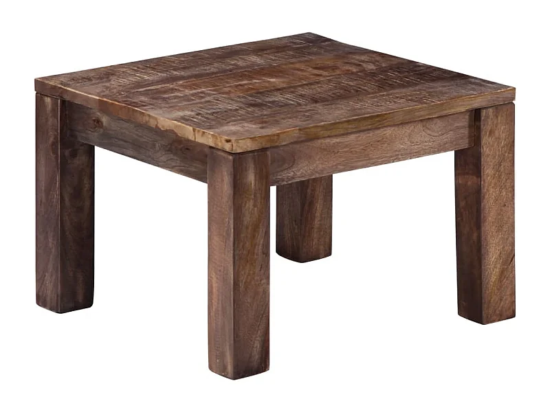 Mesa de centro 50x50x35 cm madeira de mangueira maciça