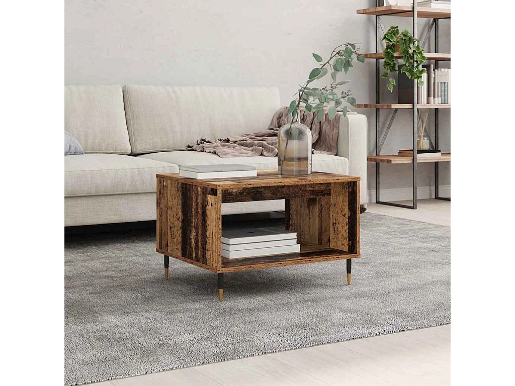 Table basse Bois ancien 60 x 50 x 40 cm Bois d'ingénierie