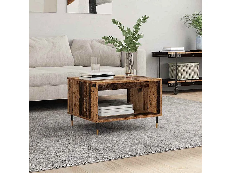 Table basse Bois ancien 60 x 50 x 40 cm Bois d'ingénierie
