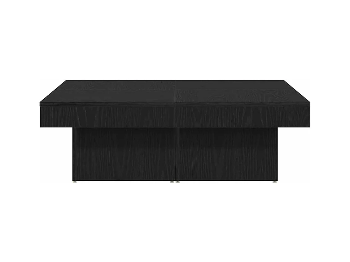 Table basse Chêne noir 90 x 90 x 28 cm Bois d'ingénierie