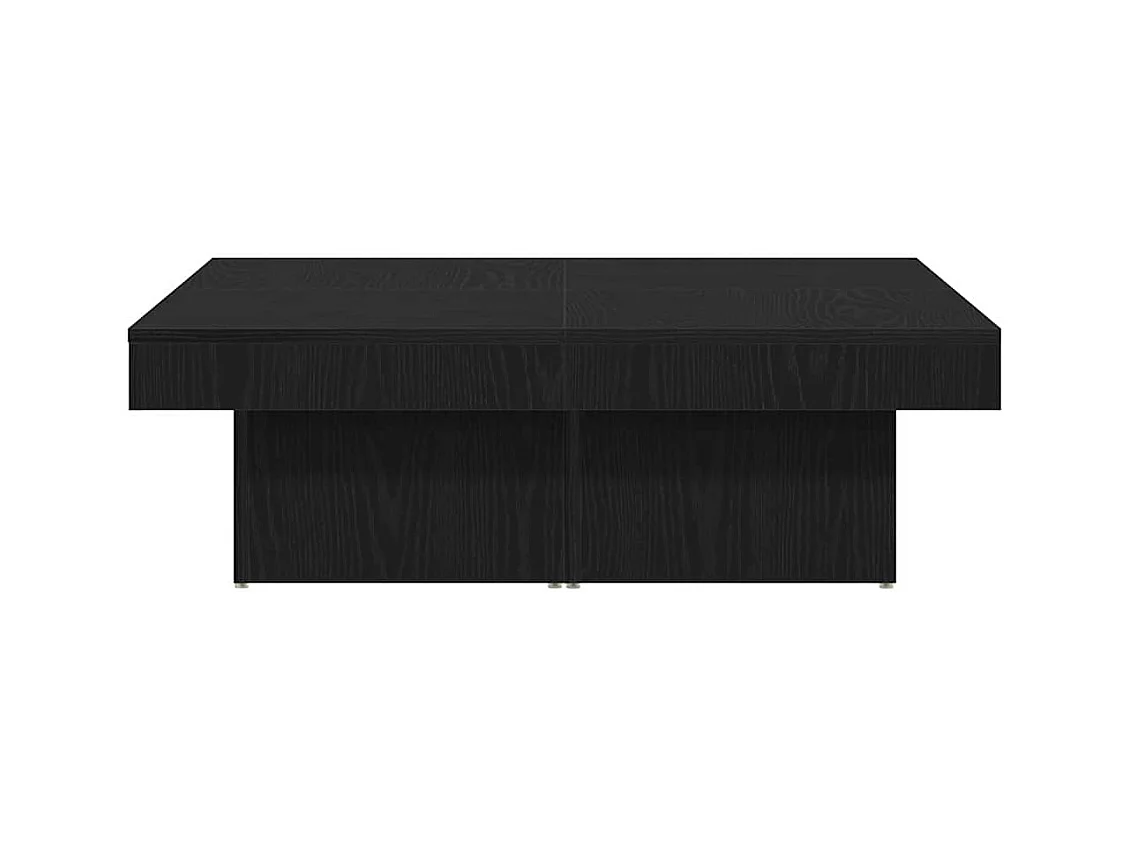 Table basse Chêne noir 90 x 90 x 28 cm Bois d'ingénierie