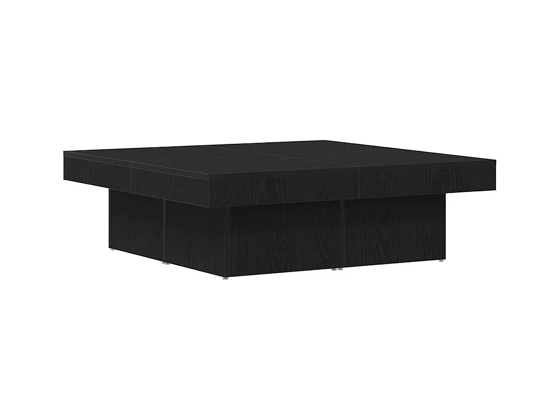 Table basse Chêne noir 90 x 90 x 28 cm Bois d'ingénierie