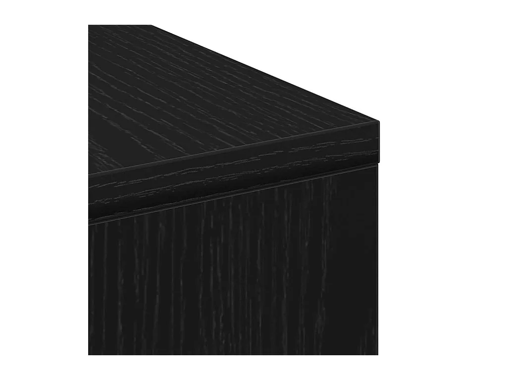 Table basse Chêne noir 90 x 90 x 28 cm Bois d'ingénierie