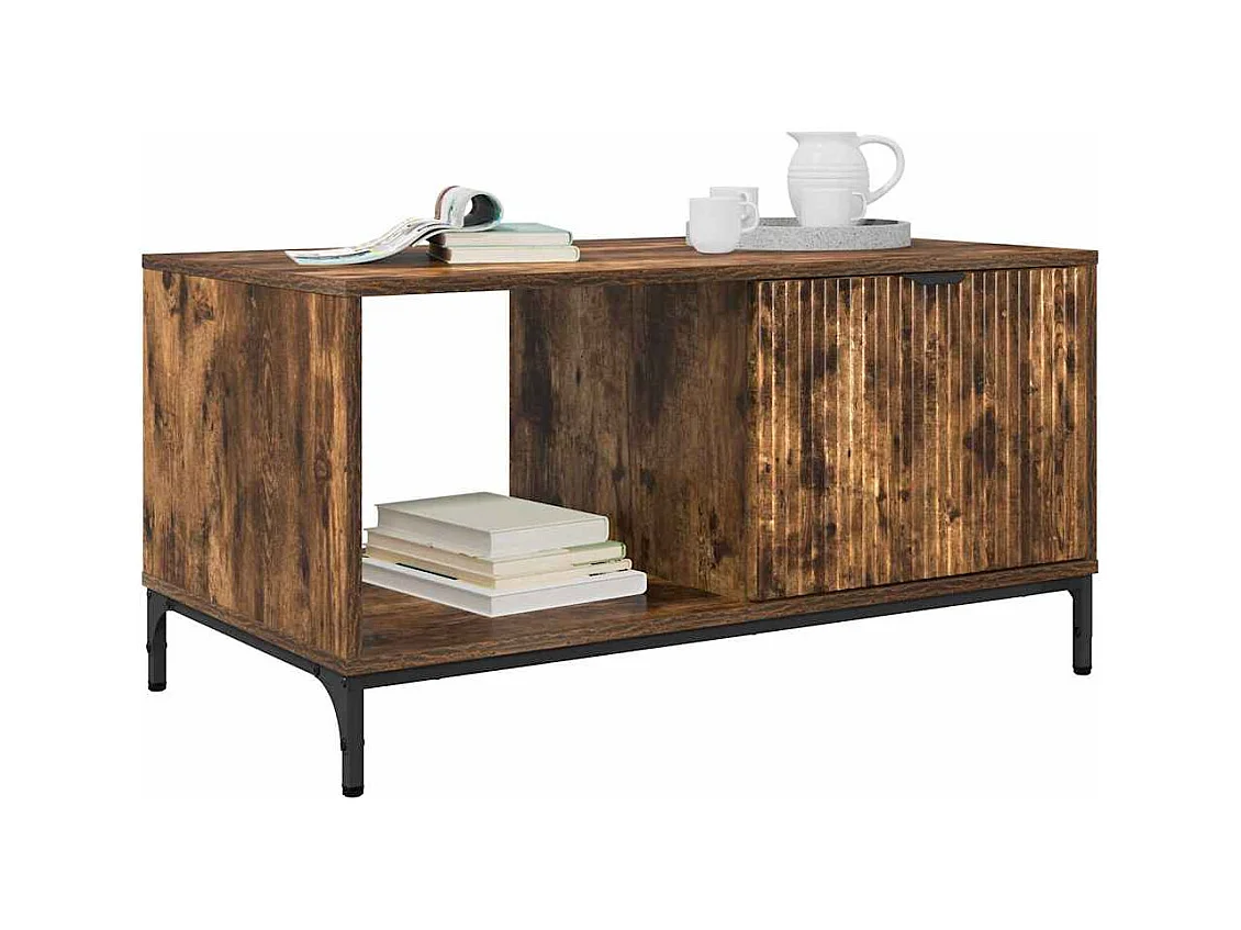 Mesa de Café Roble ahumado 90 x 49 x 46 cm Madera contrachapada