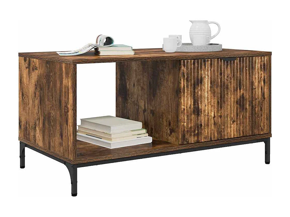 Mesa de Café Roble ahumado 90 x 49 x 46 cm Madera contrachapada