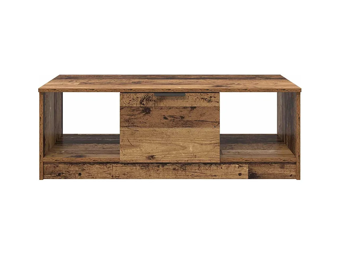 Salontafel Oud hout 100 x 50 x 36 cm Bewerkt hout