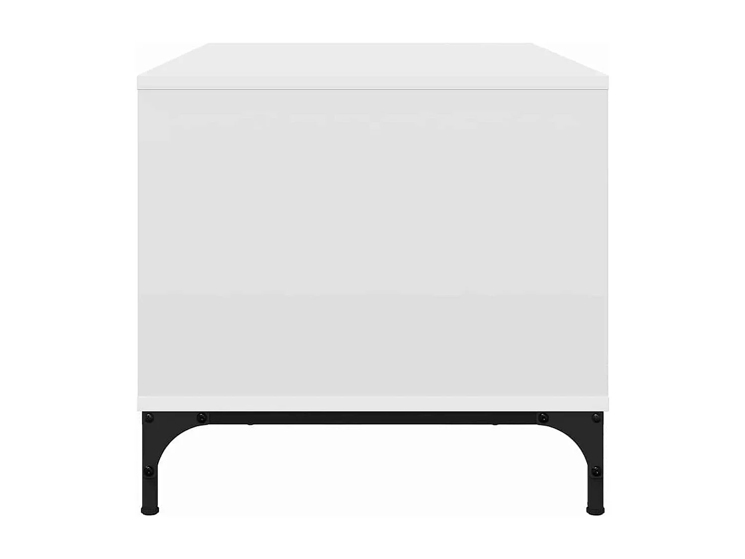 Table basse Blanc 90 x 49 x 46 cm Bois d'ingénierie