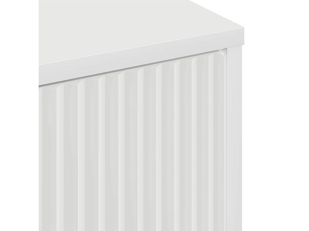 Table basse Blanc 90 x 49 x 46 cm Bois d'ingénierie