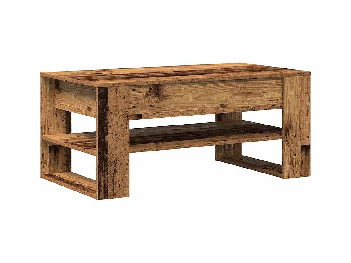 Table basse Bois ancien 102 x 55 x 45 cm Bois d'ingénierie