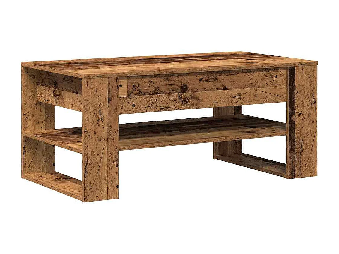 Table basse Bois ancien 102 x 55 x 45 cm Bois d'ingénierie
