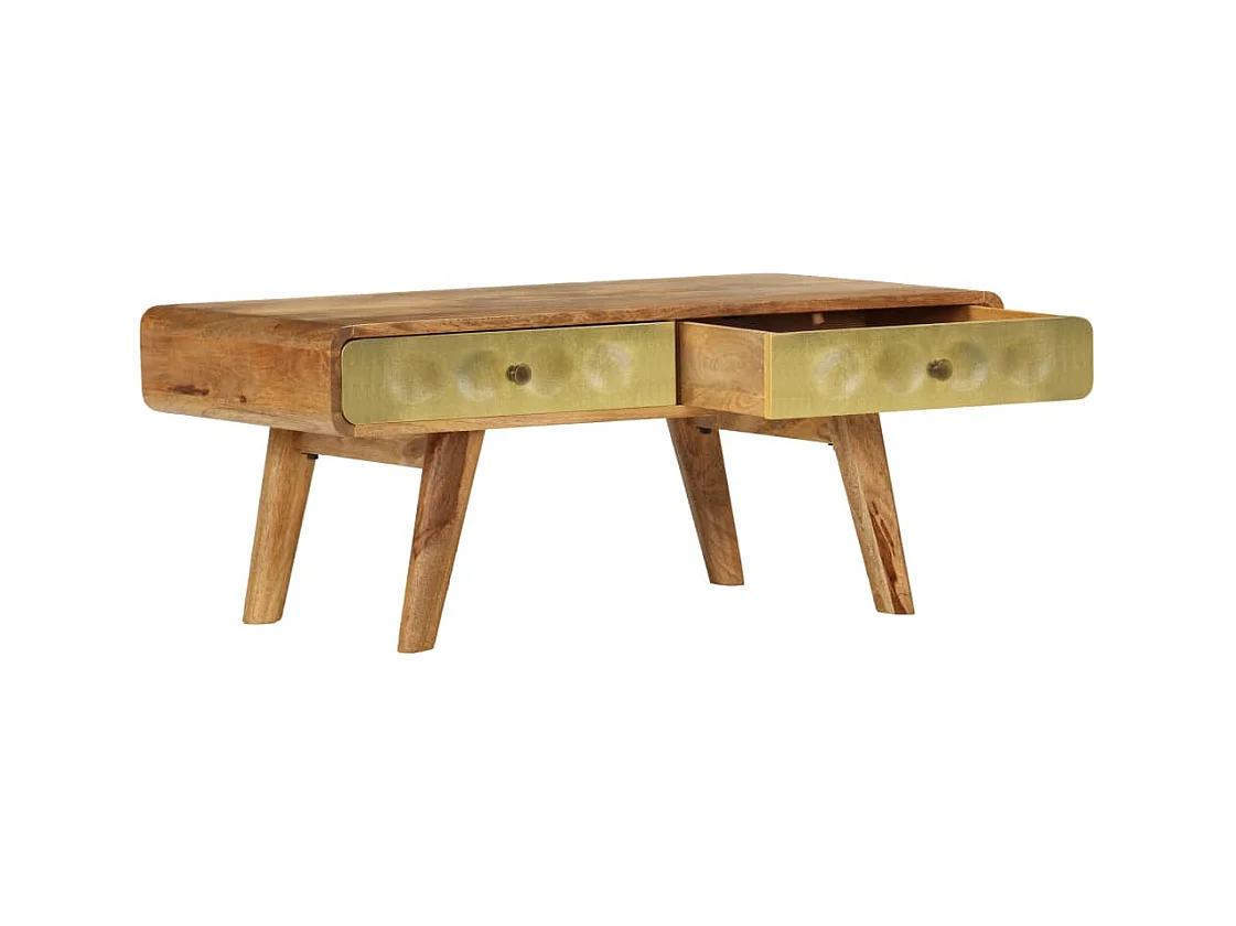 Table basse Bois de manguier massif 90x50x40 cm