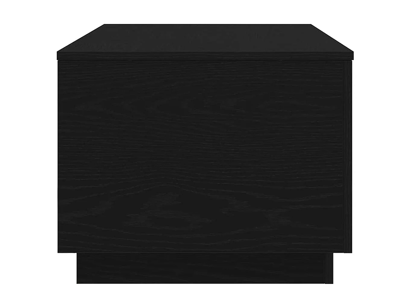 Table basse avec lumières LED chêne noir 90x50x40 cm