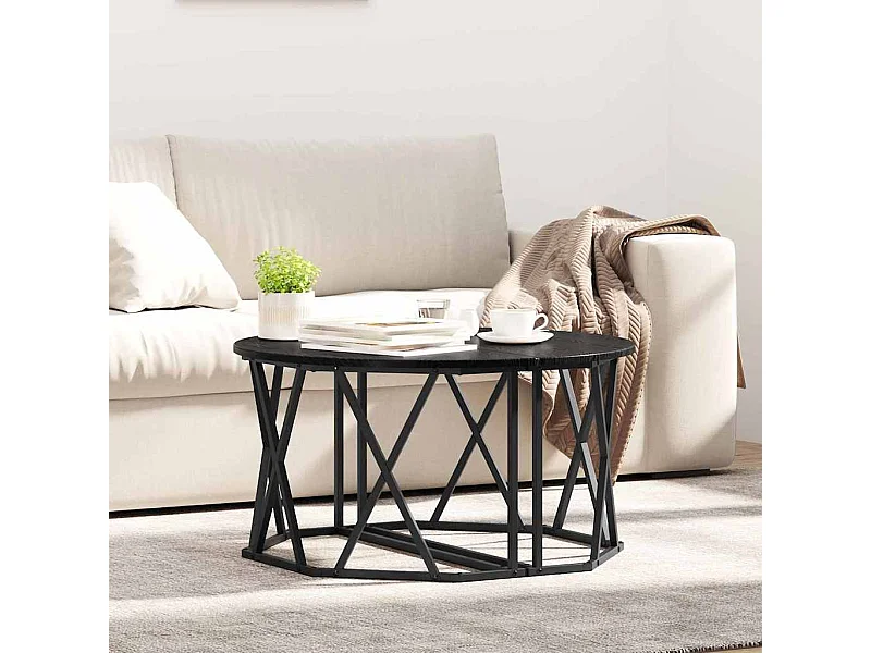 Table basse Chêne noir 80 x 80 x 42 cm