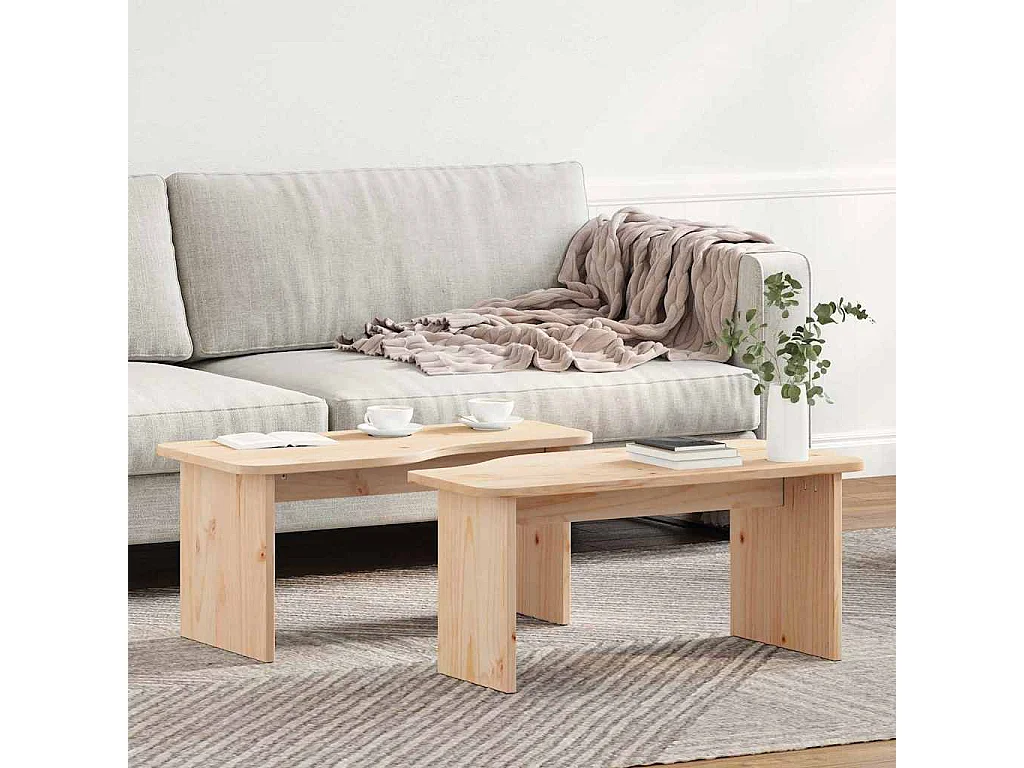 Mesa de centro Natural 100 x 69 x 35.5 cm